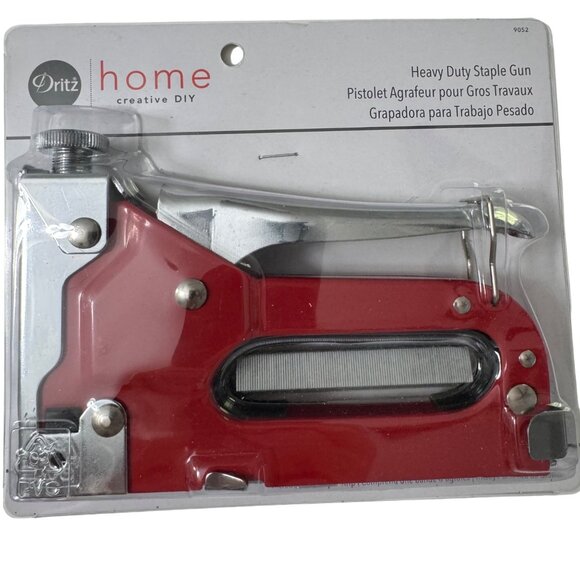 Dritz Home 9052 Heavy Duty Staple Gun Red Sewing Creative DIY New - Picture 6 of 6